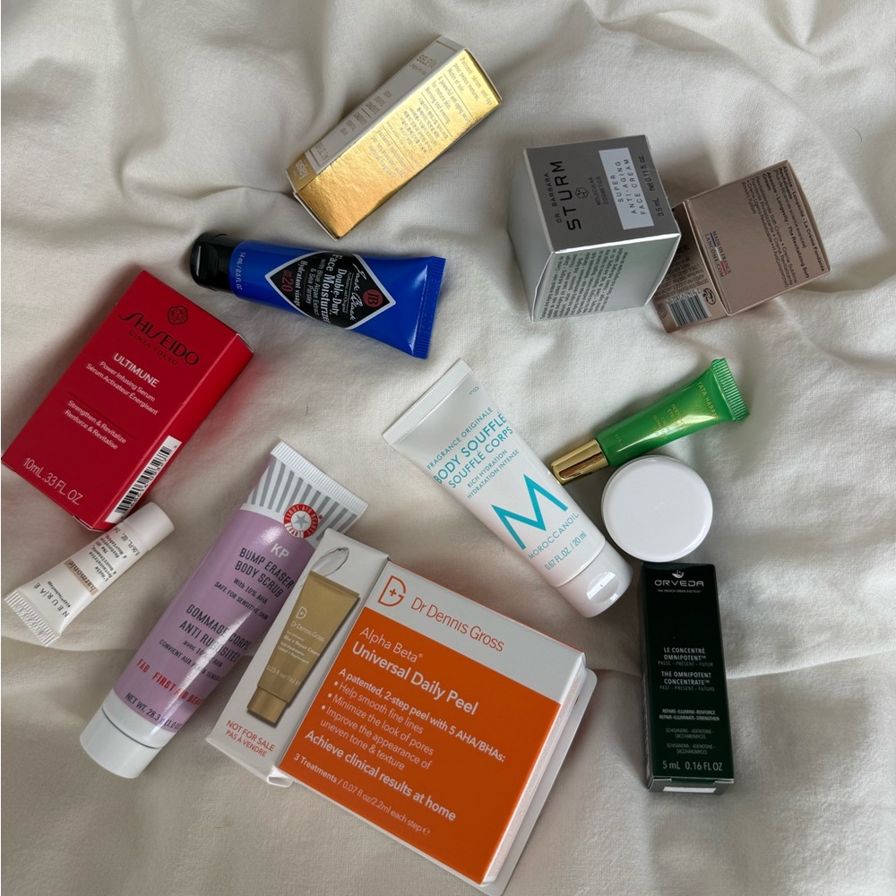 Skin care travel size